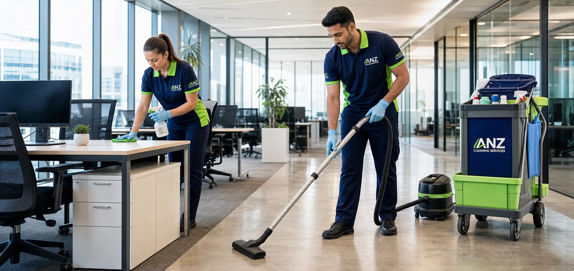 Professional commercial cleaning services in Sydney — ANZ Cleaning team